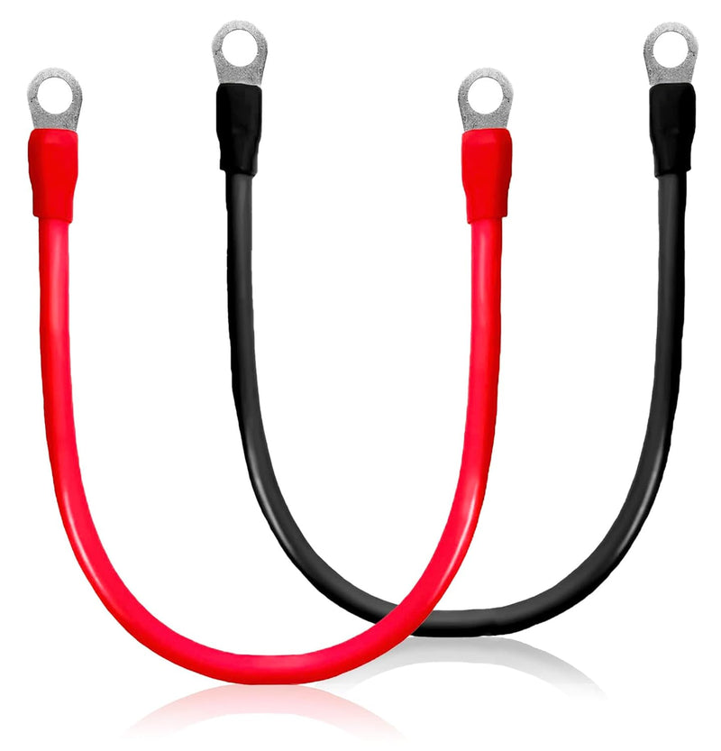 バッテリーケーブル 赤黒セット １AWG １ｍ 丸端子（Ｍ１０）