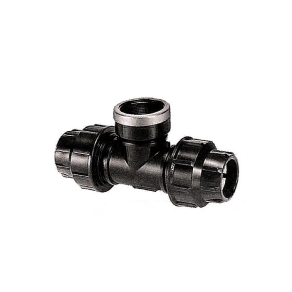 Netafim Polyethylene Pipe Tee Connector Female 16mm - 50mm for PE Pipe