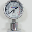 水圧計 0-0.6Mpa TC1.5インチ ステンレス SUS304  サニタリー