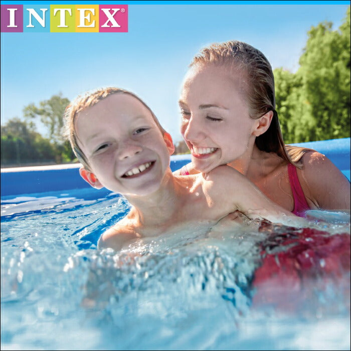 インテックス イージーセットプール 大型 プール ビニールプール INTEX 丸型 水あそび レジャープール 子供用プール 自宅用プール ベ