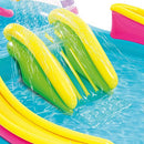 プール 子供 キッズプール ビニールプール すべり台付き 滑り台 ボール付き  レインボーファンネルプール かわいい インテックス　プレイセンター キッズプレイプール intex 女の子 男の子 プレゼント