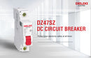DELIXI 直流ブレーカー サーキットブレーカー DZ47sZ 2P 40A / 63A DC500V