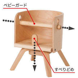 カロタ・ミニ CAROTA-mini 日本製 子ども用イス 　佐々木デザイン