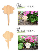 園芸ラベル フラワーラベル 木製 30本セット【おまけ付】