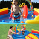 ビニールプール インテックス キッズプール 子供用プール INTEX レインボーリングプレイセンター すべり台 シャワー ボール付 水あそび レジャープール 家庭用プール　NAPPA受賞