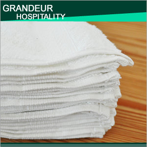 [Hotel Specifications, Commercial Use] Towel Grandeur Grandeur White 24 Piece Set Hand Towel [30 x 30 cm] Luxury