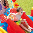 ビニールプール インテックス キッズプール 子供用プール INTEX レインボーリングプレイセンター すべり台 シャワー ボール付 水あそび レジャープール 家庭用プール　NAPPA受賞