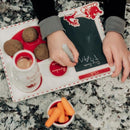 Santa message plate set