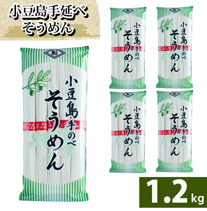 船波製麺所 手延べそうめん 乾麺 250g（50gｘ５束）×5袋